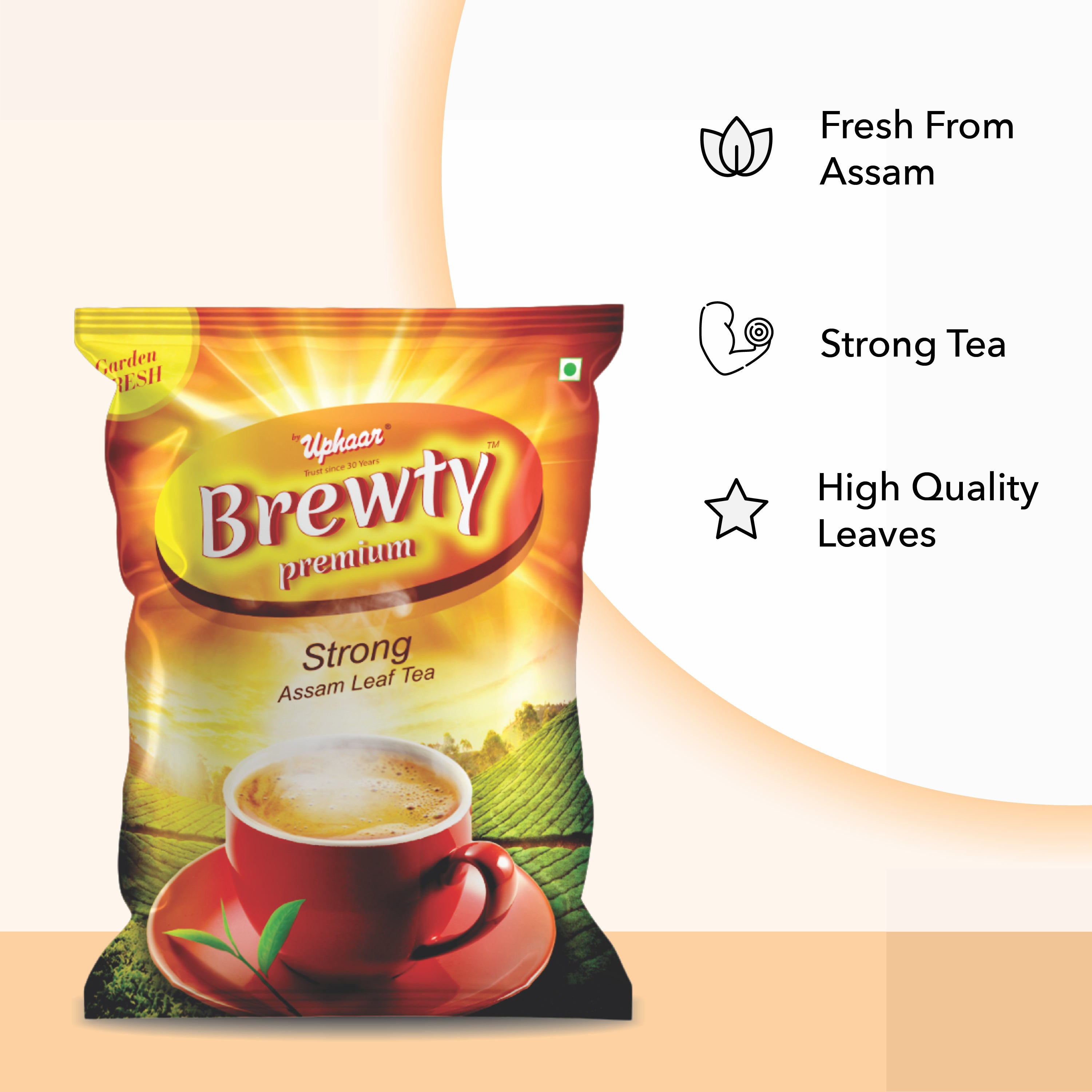 premium strong assam leaf tea