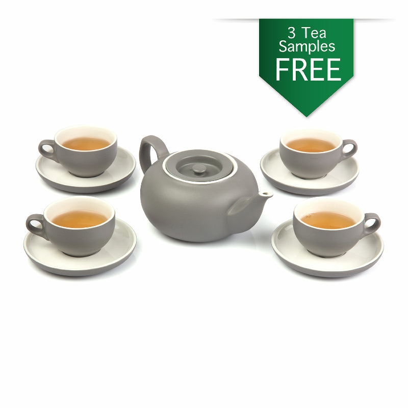 Teapot Set with Cup and Saucer