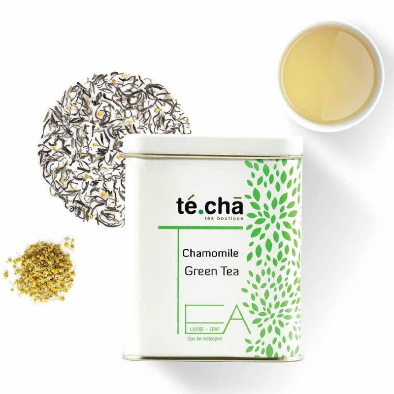 Nature Tea Chamomile Green Tea – 1 Oz (28g) Loose Leaf, Caffeinated, Gluten Free, Ships From USA