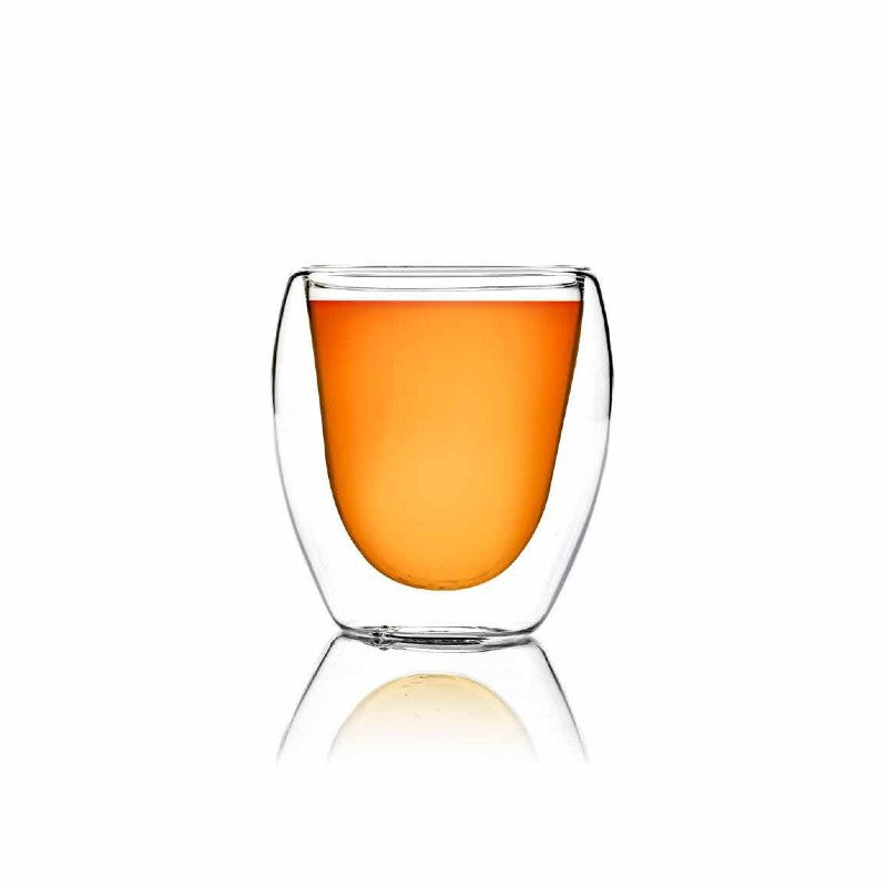 Double-Walled Insulated Round Tea Cup