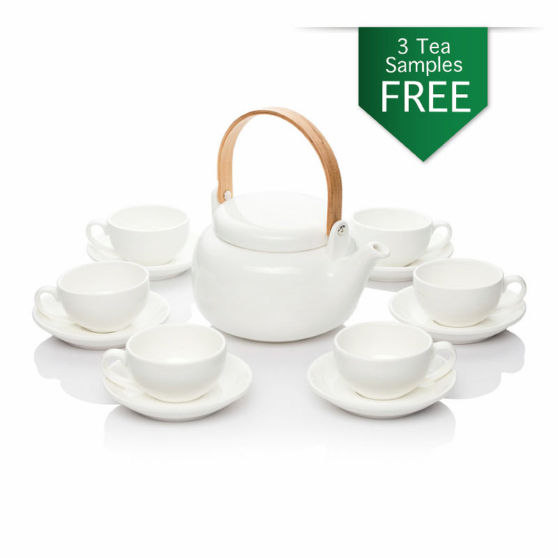 Teapot set with Bamboo Handle